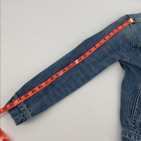 Anthropologie Pilcro Women’s Oversized Denim Jean Trucker Jacket Size XS - Picture 15 of 16